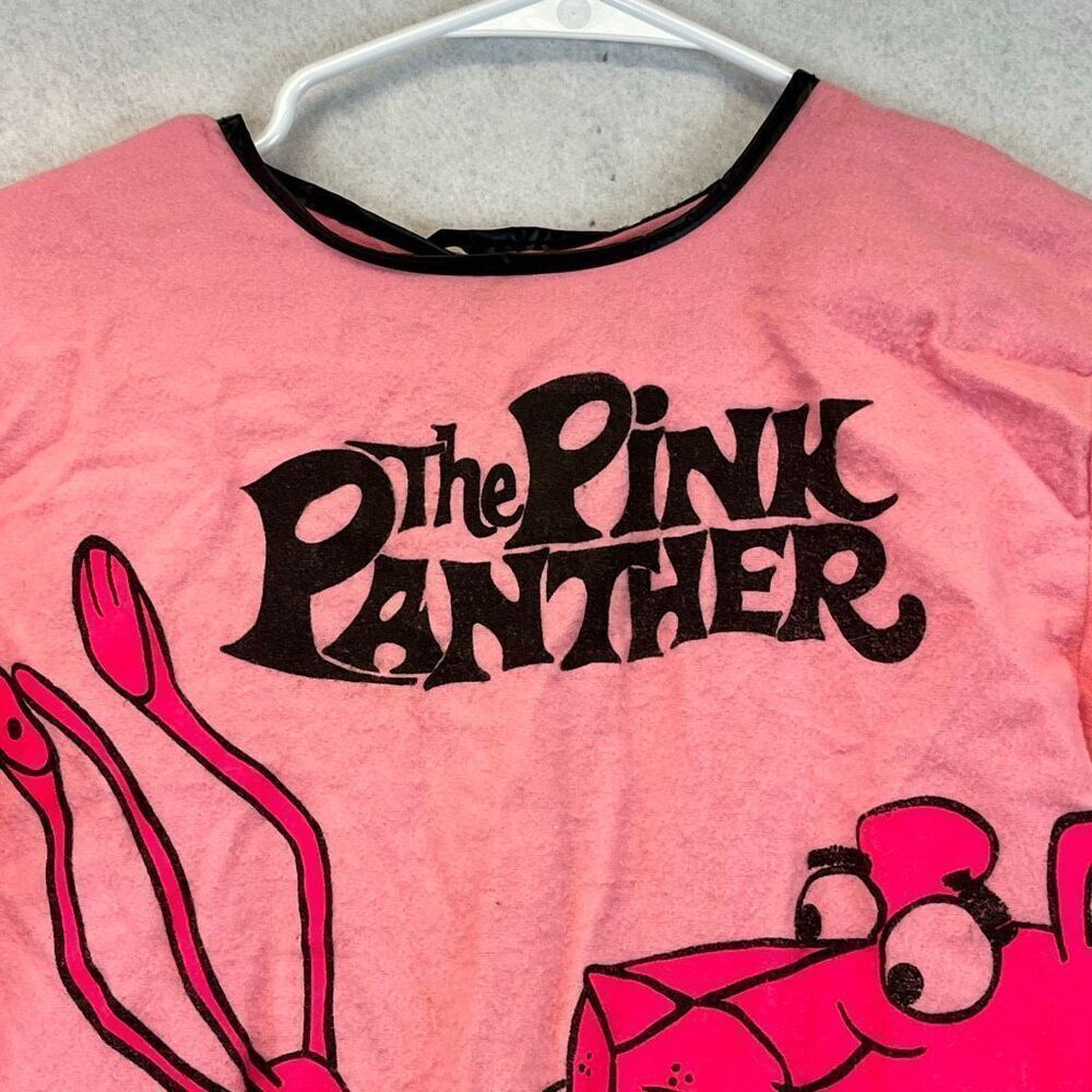Vtg 1972 Pink Panther Child’s Halloween Costume Mask United Artists Flaws Stains - Picture 6 of 16